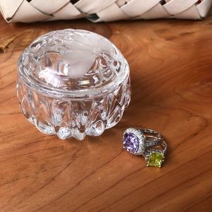 Vintage Crystal Princess House Jewelry Holder